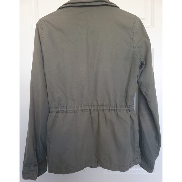 Ecoté Women's Olive Green Military Utility Jacket w/Pockets Cotton Blend Size M - Picture 4 of 7
